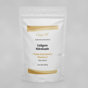 Colágeno Hidrolizado+ Ácido Hialurónico y Vitamina C 300 gr.