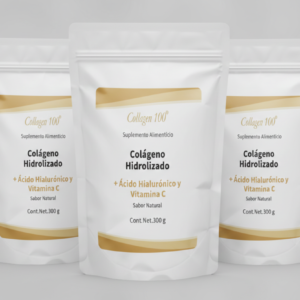 Colágeno Hidrolizado + Ácido Hilurónico y Vitamina C (3 pack)